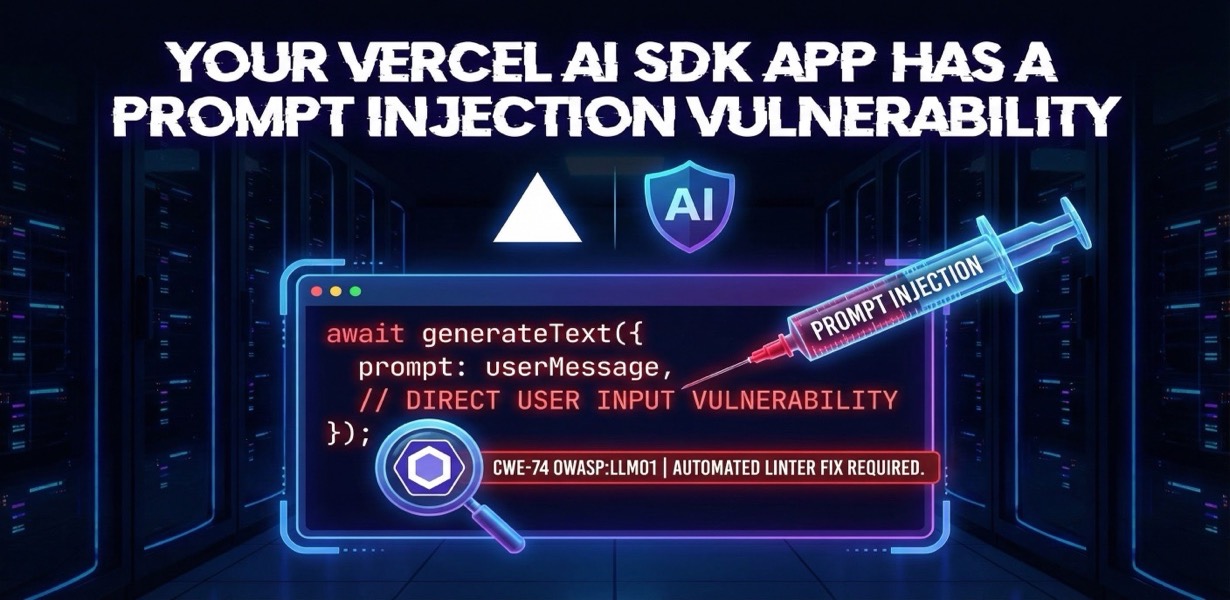 Your Vercel AI SDK App Has a Prompt Injection Vulnerability
